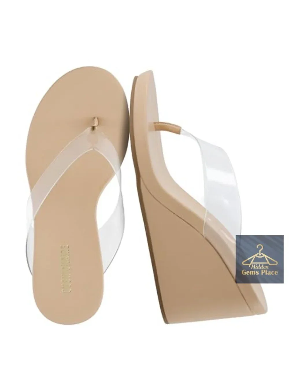 Platform Wedge Sandals for Women, Contoured Cushion Footbed